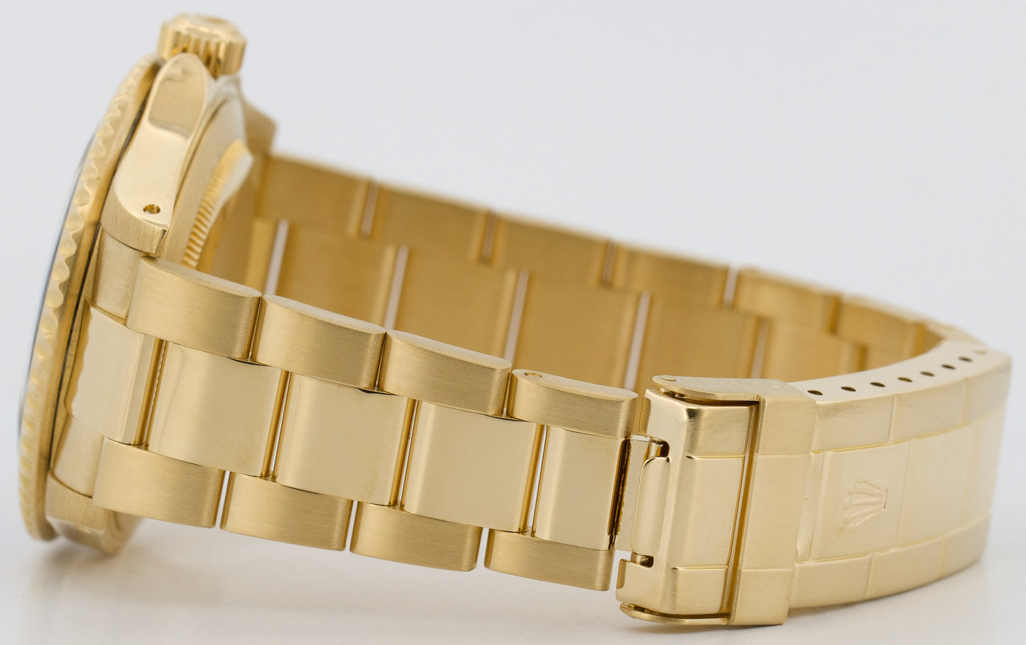 Rolex Submariner Date 18K Yellow Gold BLUE 40mm Oyster Automatic 16618 Watch