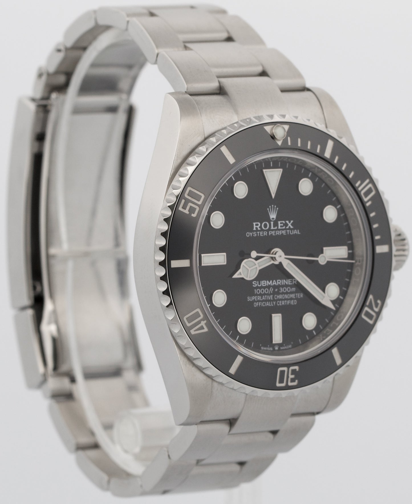2025 PAPERS Rolex Submariner No-Date BLACK Steel 41mm Ceramic 124060 LN BOX