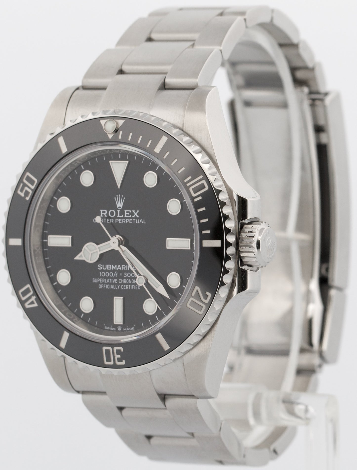 2025 PAPERS Rolex Submariner No-Date BLACK Steel 41mm Ceramic 124060 LN BOX