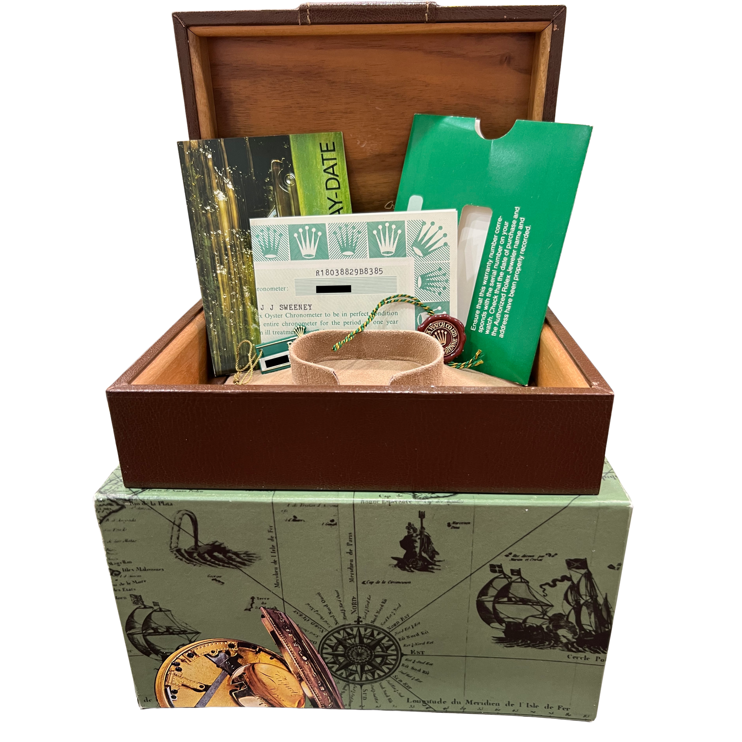 UNPOLISHED PAPERS Rolex Day-Date President FACTORY ONYX 18K Gold 36mm 18038 BOX