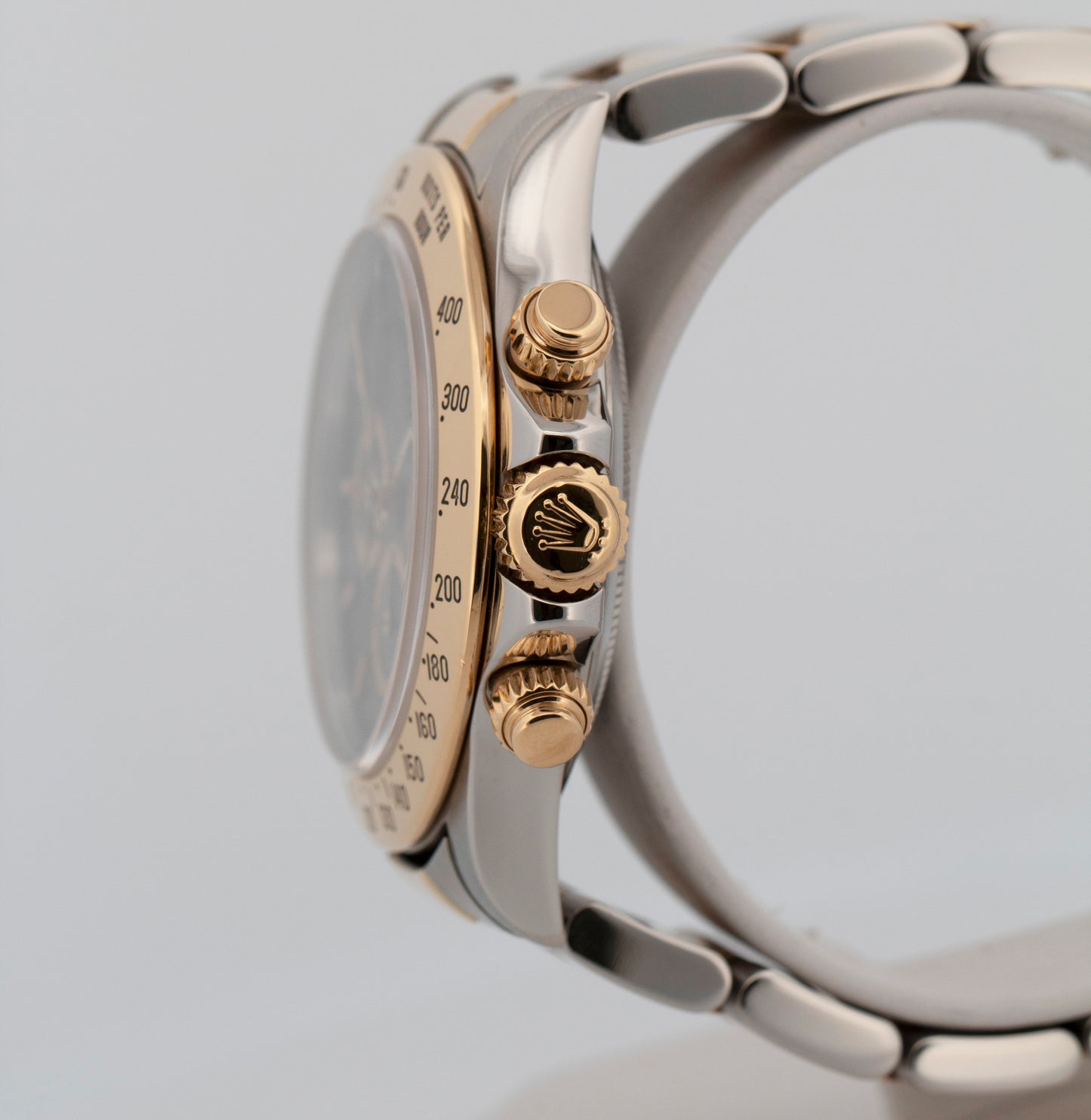 1995 PAPERS Rolex Daytona Cosmograph BLACK Two-Tone Gold 40mm 16523 Watch BOX