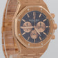 Audemars Piguet Royal Oak Chronograph CHOCOLATE Brown 18K Rose Gold 41mm 26331OR