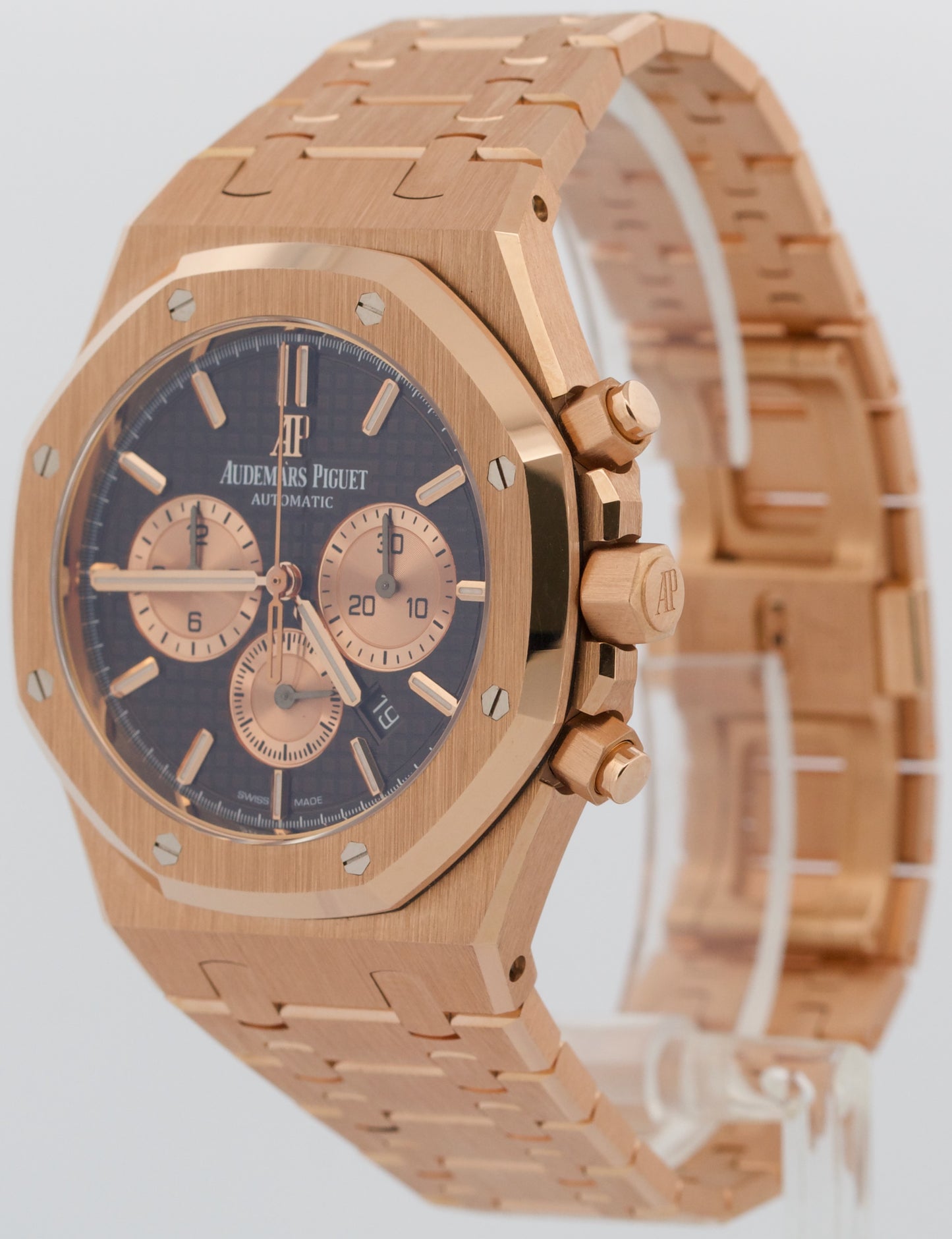 Audemars Piguet Royal Oak Chronograph CHOCOLATE Brown 18K Rose Gold 41mm 26331OR