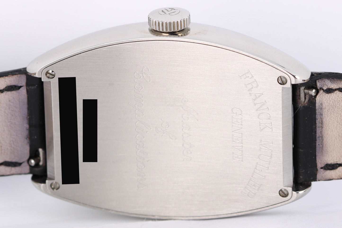 Franck Muller Master of Complications Curvex Steel Silver 34mm 6850 S6 GG Watch