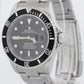 PAPERS Rolex Submariner Date NO-HOLES 16610 T Black Stainless 40mm Watch BOX