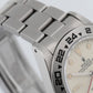 Rolex Explorer II CREAM WHITE PATINA Stainless Steel 40mm 16550 Date GMT Watch