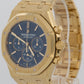 PAPERS Audemars Piguet Royal Oak Chrono 41mm BLUE 18K 26320BA.OO.1220BA.02 BOX