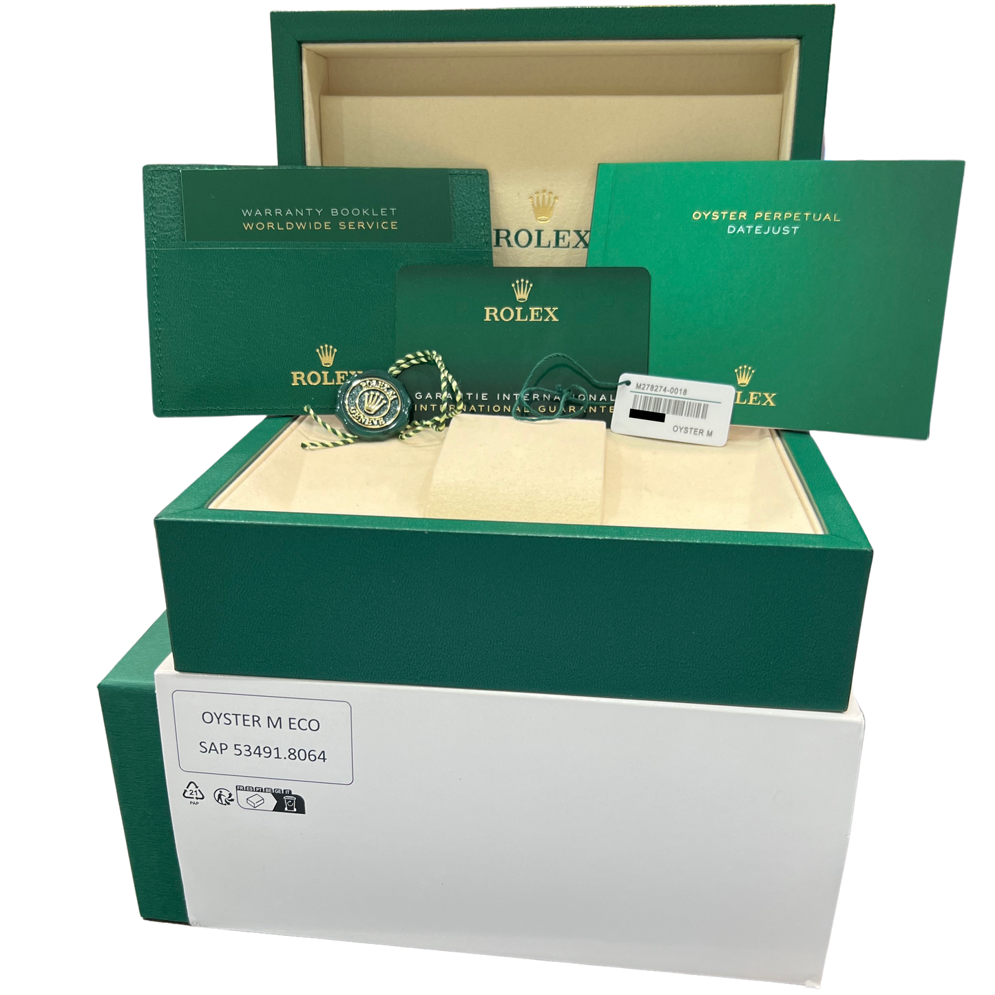 NEW 2026 PAPERS Rolex DateJust 31mm MINT GREEN 18K Gold JUBILEE Steel 278274 BOX
