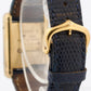 VINTAGE Cartier Tank Argent 925 Sterling Vermeil Gold BLUE MYSTERY DIAL 21mm