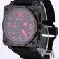Bell & Ross PAPERS BR 01-94 Red Chronograph Aviation Steel 46mm Watch BOX