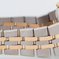 Rolex Oysterquartz DateJust 36mm MOP DIAMOND Two-Tone 18K Gold Steel Watch 17013