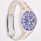 MINT 2020 PAPERS Rolex Submariner Date 41mm Blue Two-Tone 18K Gold 126613 LB B+P