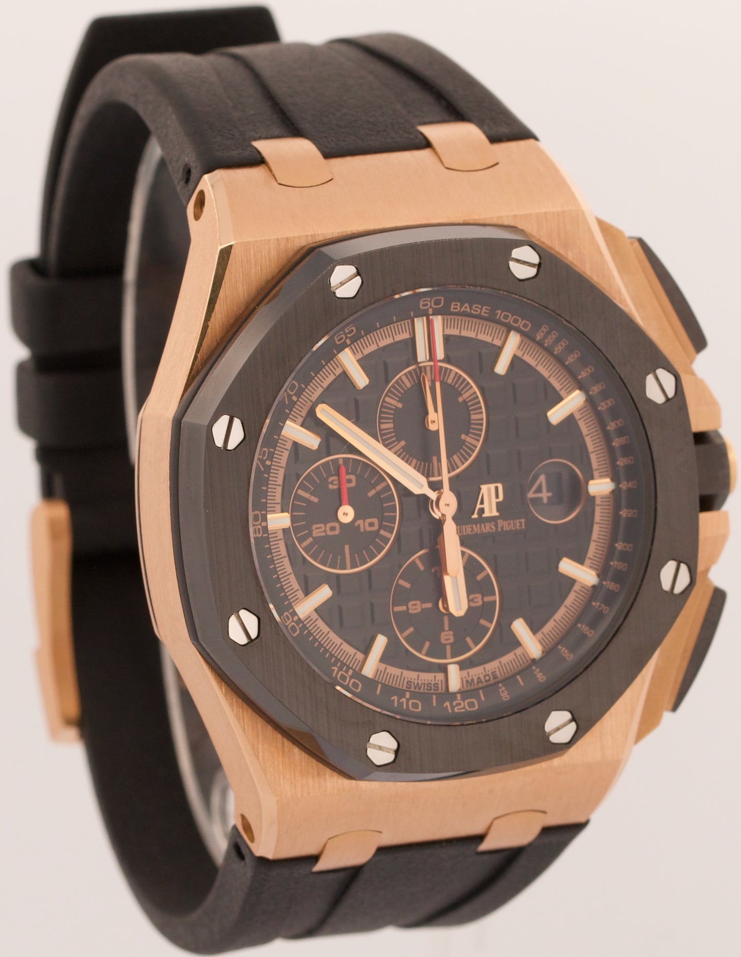 PAPERS Audemars Piguet Royal Oak Offshore BLACK 18K Rose Gold 44mm 26401RO BOX