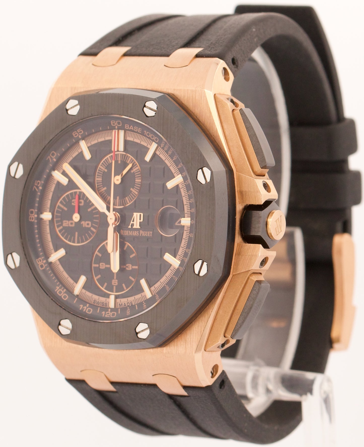 PAPERS Audemars Piguet Royal Oak Offshore BLACK 18K Rose Gold 44mm 26401RO BOX