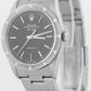 Rolex Oyster Perpetual Air-King Black Stainless Steel NO-HOLES 34mm Watch 14010M