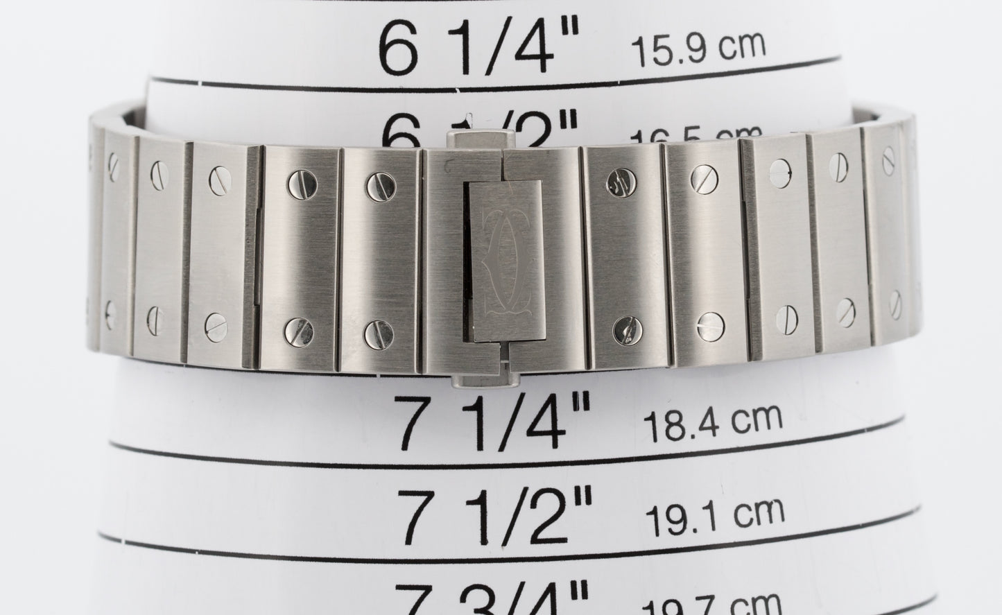 PAPERS Cartier Santos 39.8mm WHITE ROMAN Stainless Steel 4072 WSSA0018 BOX