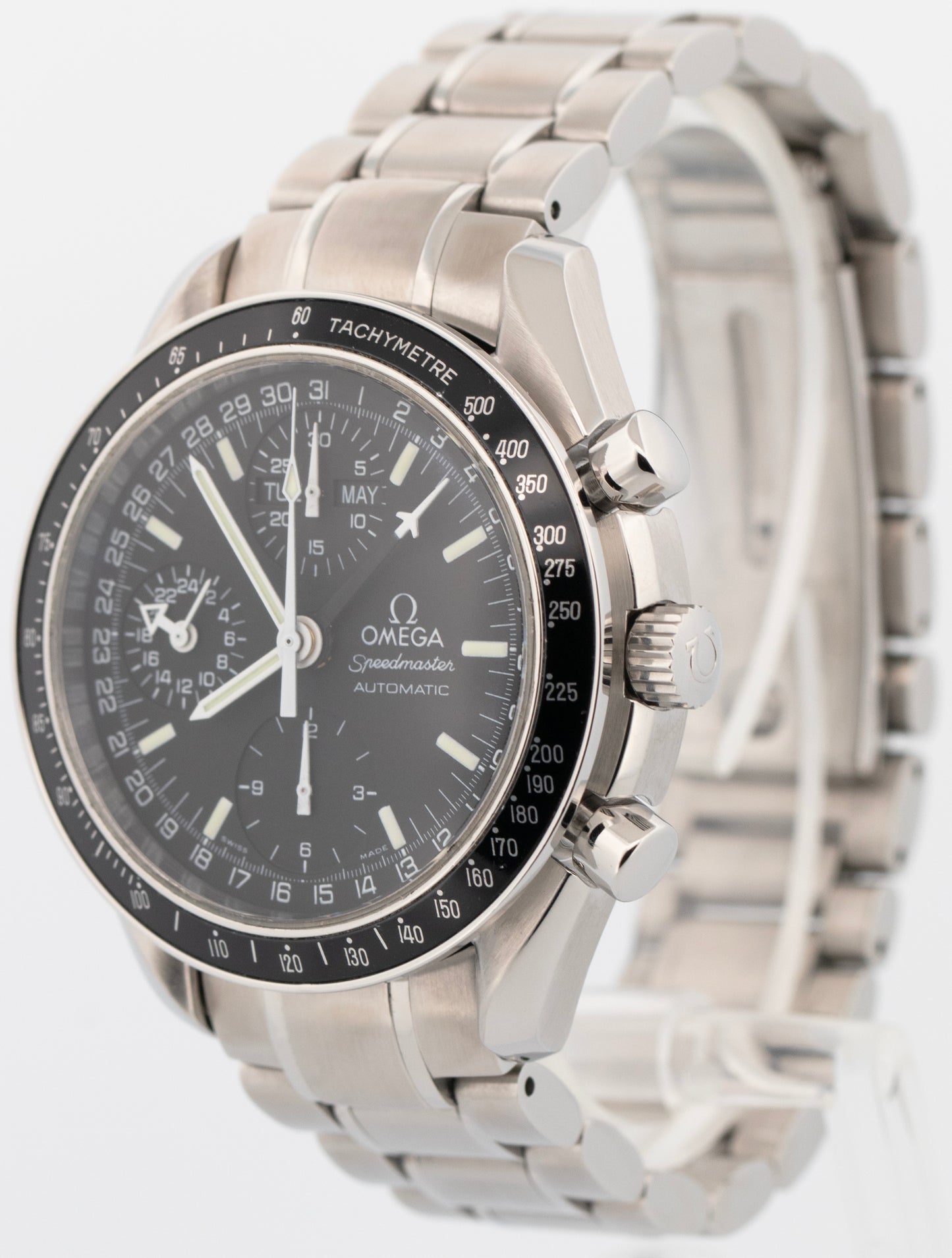 MINT Omega Speedmaster Reduced 39mm 3520.50 Chronograph Steel Watch 3520.50.00