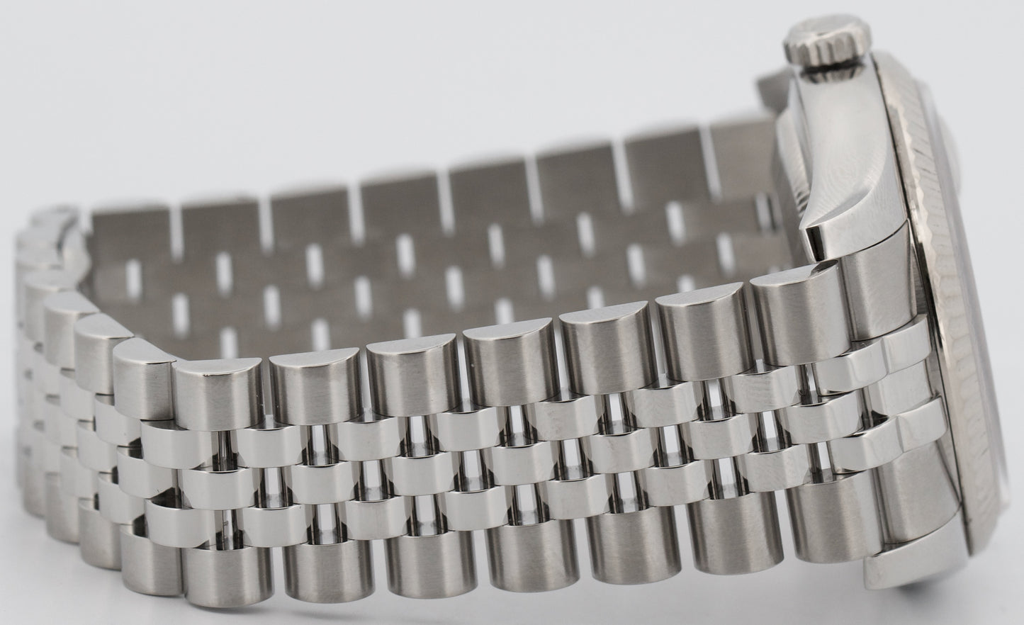 PAPERS Rolex DateJust 36mm SILVER ROMAN 18K Gold Steel JUBILEE 18K 116234 BOX