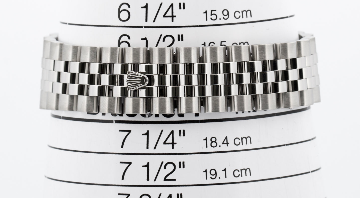 PAPERS Rolex DateJust 36mm SILVER ROMAN 18K Gold Steel JUBILEE 18K 116234 BOX