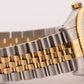 UNPOLISHED Rolex DateJust 36mm RHODIUM DIAMOND COMPUTER 18K Steel JUBILEE 16013