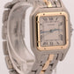 Cartier Panthere ONE ROW 18K Yellow Gold Steel 29mm IVORY Roman Quartz 183957