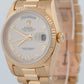 PAPERS Rolex Day-Date President 36mm Ivory Pyramid Yellow Gold Watch 18238 BOX