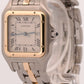 Cartier Panthere ONE ROW 18K Yellow Gold Steel 29mm IVORY Roman Quartz 183957