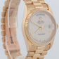 PAPERS Rolex Day-Date President 36mm Ivory Pyramid Yellow Gold Watch 18238 BOX
