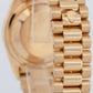 PAPERS Rolex Day-Date President 36mm Ivory Pyramid Yellow Gold Watch 18238 BOX