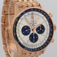 Breitling Navitimer B01 Chronograph SILVER 18K Rose Gold RB0137 46mm Watch BOX