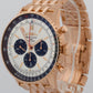 Breitling Navitimer B01 Chronograph SILVER 18K Rose Gold RB0137 46mm Watch BOX
