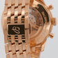 Breitling Navitimer B01 Chronograph SILVER 18K Rose Gold RB0137 46mm Watch BOX