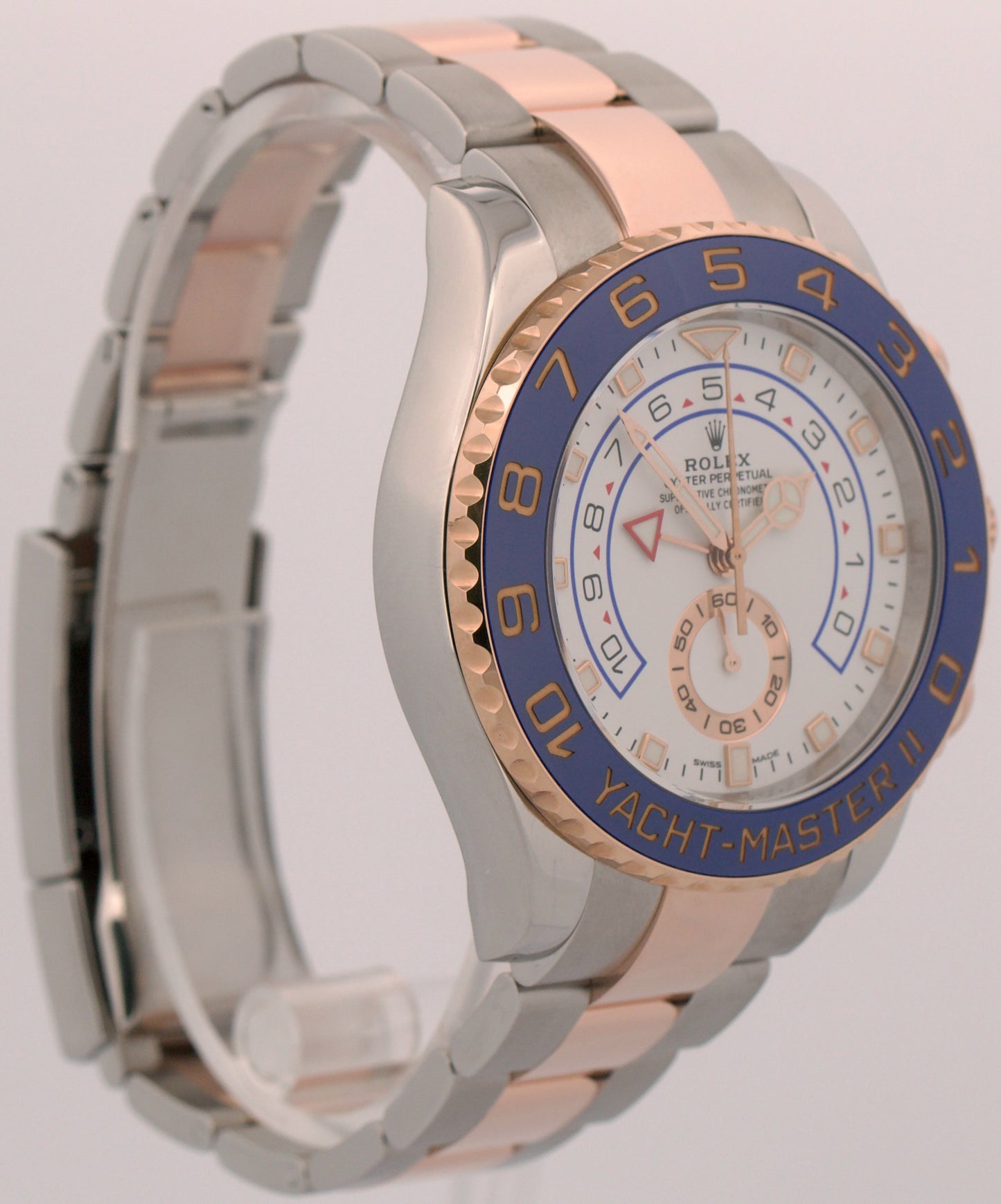 2017 PAPERS Rolex Yacht-Master II NEW HANDS Steel 18K Rose Gold 44mm 116681 BOX
