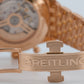 Breitling Navitimer B01 Chronograph SILVER 18K Rose Gold RB0137 46mm Watch BOX