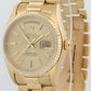 Rolex Day-Date President TIFFANY CHAMPAGNE TAPESTRY 36mm 18K Yellow Gold 18038