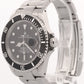 UNPOLISHED 2020 RSC PAPERS Rolex Submariner Date BLACK Steel 40mm 16610 BOX