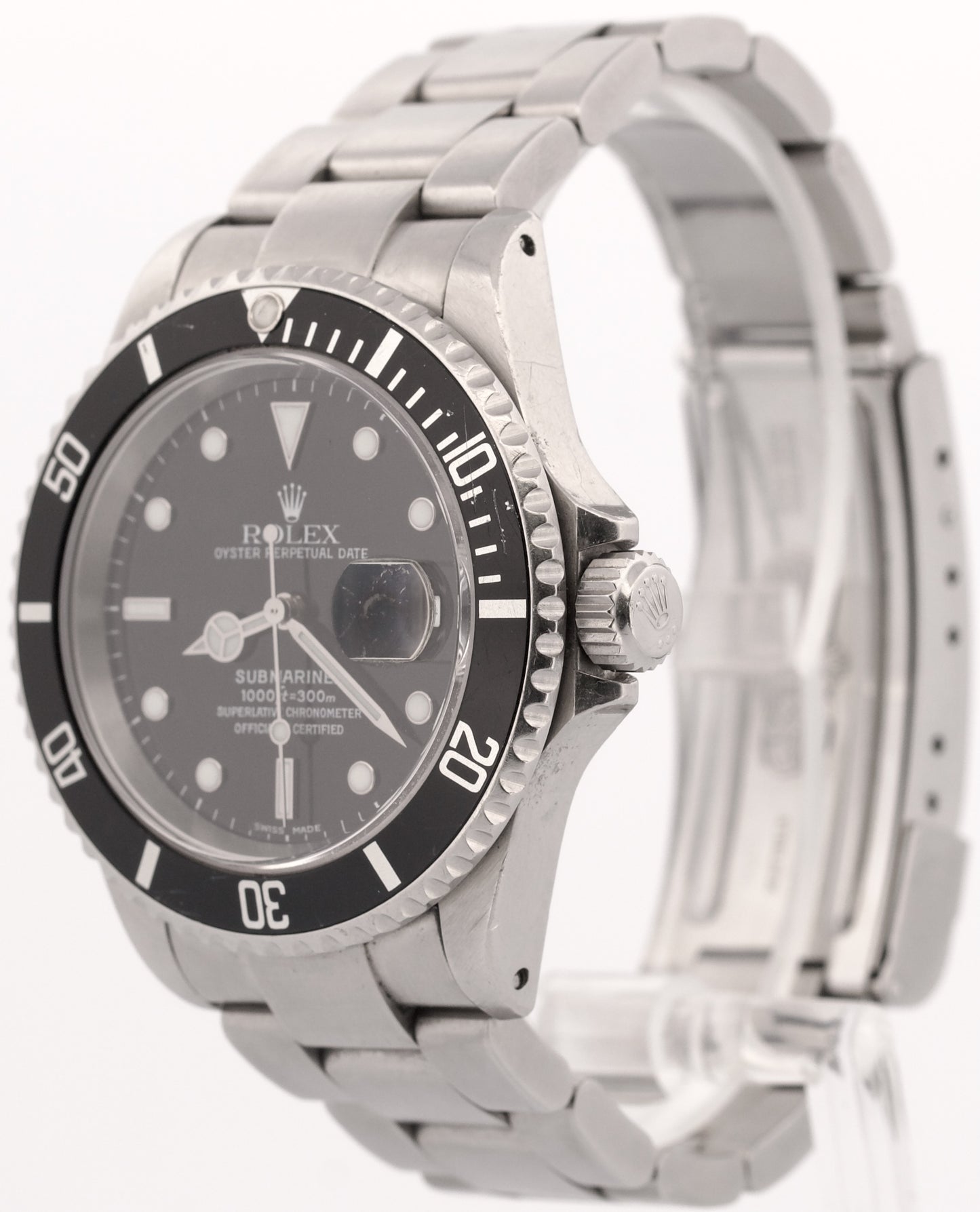 UNPOLISHED 2020 RSC PAPERS Rolex Submariner Date BLACK Steel 40mm 16610 BOX