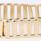 VINTAGE Tiffany & Co 14k Yellow Gold 49.3gr Champagne 20mm Cylinder Link Watch