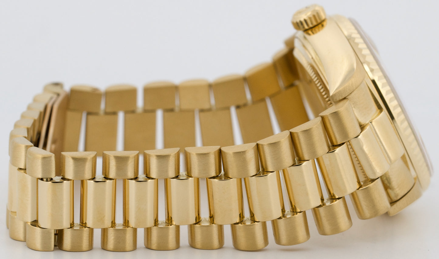 Rolex Day-Date President TIFFANY CHAMPAGNE TAPESTRY 36mm 18K Yellow Gold 18038