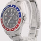 PAPERS Rolex GMT-Master II PEPSI Red Blue Stainless Steel 40mm 16710 Watch BOX