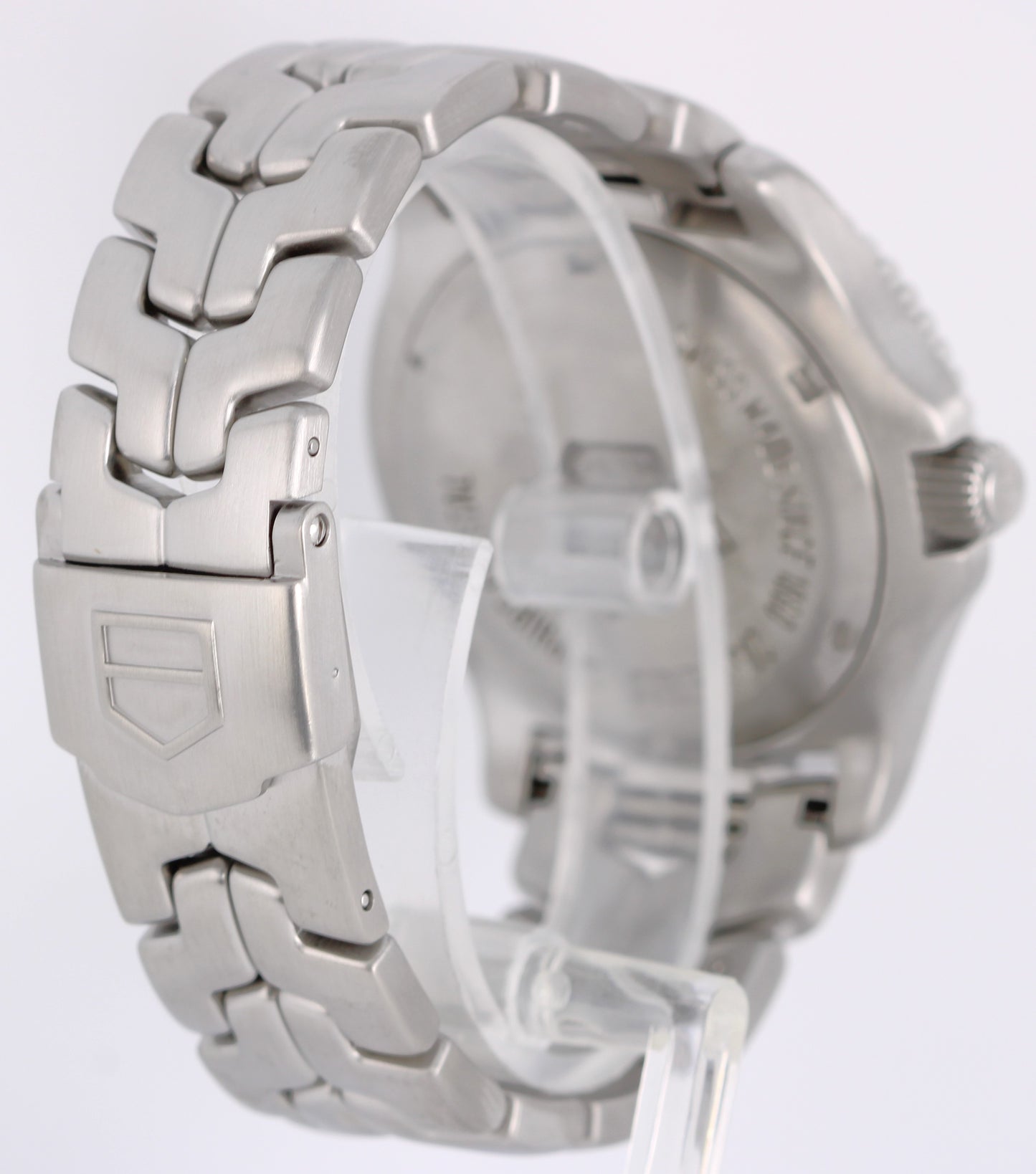 Tag Heuer LINK PAPERS Steel DIAMOND Silver 42mm WT111E Quartz Watch BOX