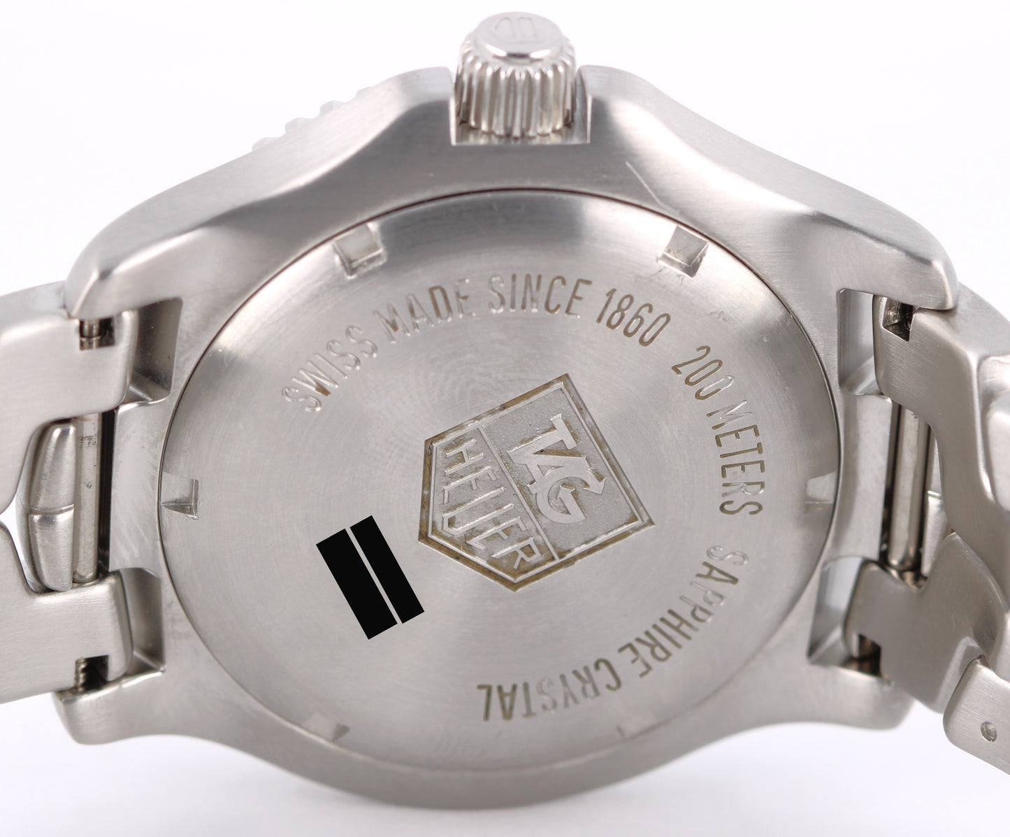 Tag Heuer LINK PAPERS Steel DIAMOND Silver 42mm WT111E Quartz Watch BOX