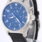 IWC Pilot Fliegeruhr PAPERS Steel Black 43mm Leather IW377701 Watch BOX