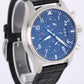 IWC Pilot Fliegeruhr PAPERS Steel Black 43mm Leather IW377701 Watch BOX