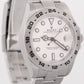 2020 PAPERS Rolex Explorer II 42mm 216570 POLAR WHITE Orange Steel GMT Watch BOX
