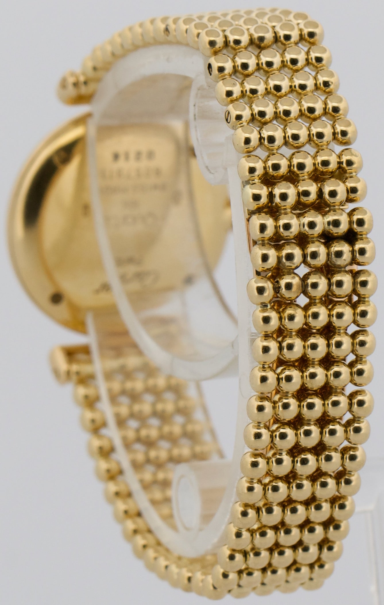 Ladies Cartier Colisee IVORY ROMAN 24mm 18K Yellow Gold DIAMOND Quartz 8057911