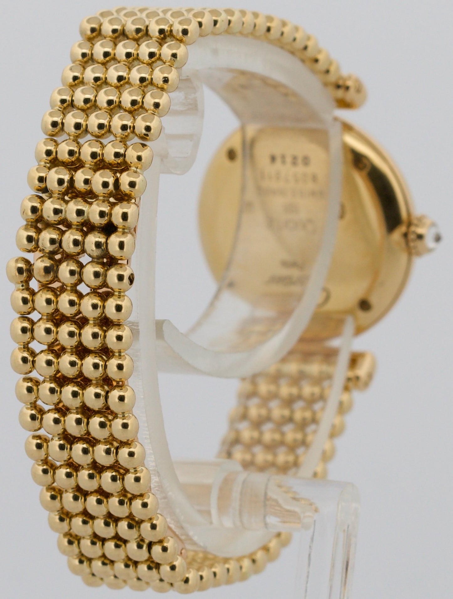 Ladies Cartier Colisee IVORY ROMAN 24mm 18K Yellow Gold DIAMOND Quartz 8057911