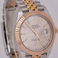 Rolex DateJust 41mm Pink SUNDUST Two-Tone 18K Rose Gold Steel JUBILEE 126331