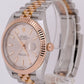 Rolex DateJust 41mm Pink SUNDUST Two-Tone 18K Rose Gold Steel JUBILEE 126331