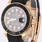 NOS STICKERED Rolex Yacht-Master 18k Rose Gold Oysterflex 40mm 116655 Watch BOX